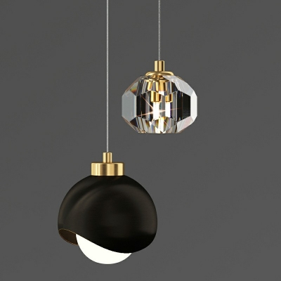 Uniquely Shaped Arcylic Hanging Light Postmodern 2-Light Pendant Lighting for Living Room