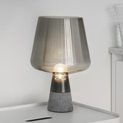 Wine Glass Shade Desk Light Modernism Glass 1 Head Living Room Night Table Lamp