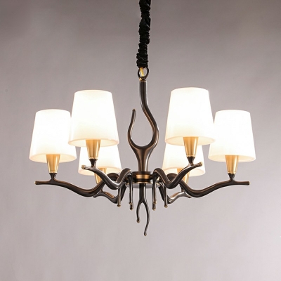 Antique Metal Chandeliers Island Ceiling Light Chandelier Lamp 6-Light For Dining Room