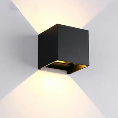 Black Square LED Wall Light Designers Style 4