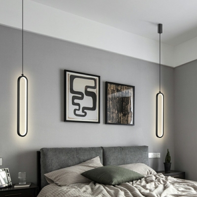 LED Minimalist Style Hanging Ceiling Light 1-Light Modern Hanging Light