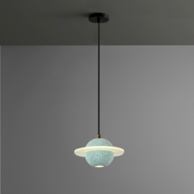 Minimalist Style Hanging Light Goble Single Light Pendant Light Kit with Stone