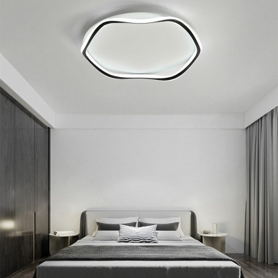 Modern Style Flush Mount Light Acrylic 1 Light Ceiling Light for Bedroom