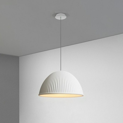Nordic Style Macaron Hanging Light Striped Metal LED Pendant Light for Coffee Shop