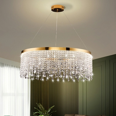 Postmodern Style Hanging Light Kit Crystal Chandelier for Hotel Lobby Bedroom