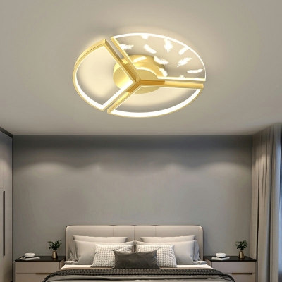 Simplicity Ceiling Light LED Light Acrylic Clear Shade Ceiling Light Fixture in Warm Light