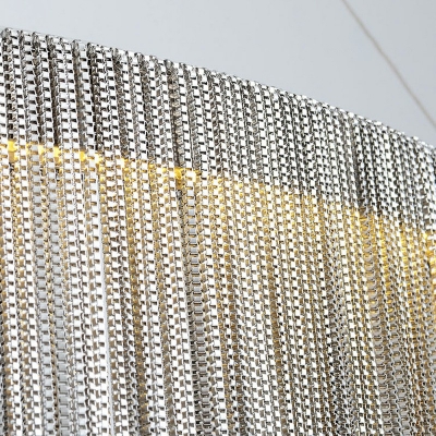 Tassel Shape Hanging Light Kit Crystal Chandelier for Living Room Hotel Lobby