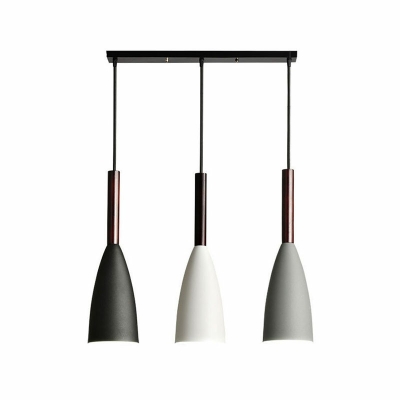 Trumpet Hanging Light Fixtures Cluster Pendant Light Hanging Lamps in 3-Light