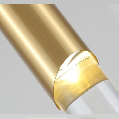 Contemporary Style Pendant Light Kit 1-Light Cylindrical Pendant Lamp