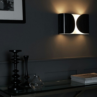 Curve Sconce Light 2-Light Metallic Minimalist Wall Mount Light in Modern Style