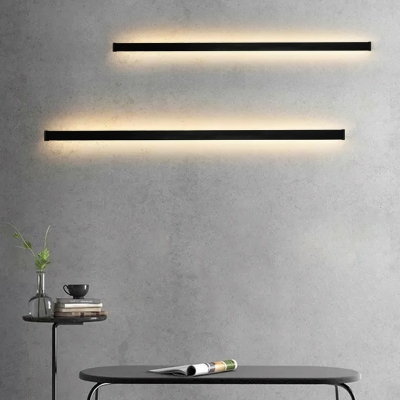 Linear Wall Light Contracted Modern Iron and Acrylic Shade Wall Mount Light for Living Room