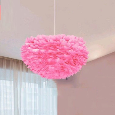 Modern Style Hanging Lights Feather Hanging Light Kit for Living Room Children's Room