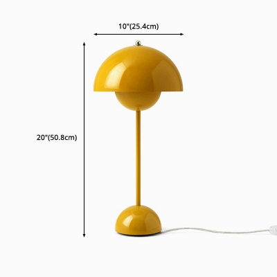 Modernist 1 Head Macaroon Style Desk Light Mushroom-shape Table Lamp for Bedroom