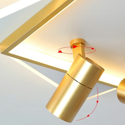 Nordic Square Flush Ceiling Light Spotlight Arcylic Shade LED Flushmount Lighting