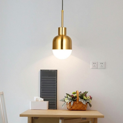 Postmodern Style Metal Hanging Light Platting Minimalisma Pendant Light for Study