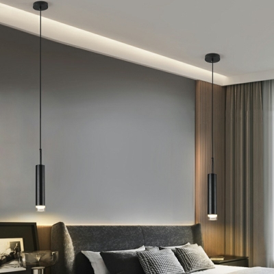 Tube Shape Hanging Lamp Nordic Style Arcylic LED Suspension Light for Hotel Hall Corridor