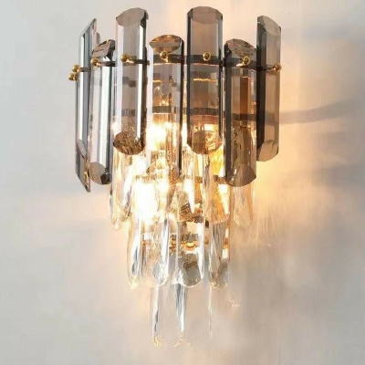 Wall Sconce Light Creative Modern Contracted Metal and Crystal Shade Wall Light for Kitchen, 10