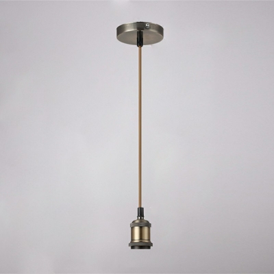 1 Light Industrial Metal Pendant Light Edison Single Bulb Pendant