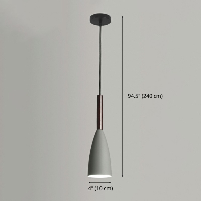 1-Light Pendant Light ​Modern Style Funnel Shape Metal Suspension Lamp