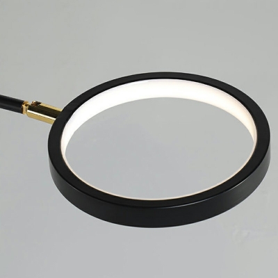 14-Light Chandelier Lighting Modern Style Ring Shape Metal Hanging Light Fixtures