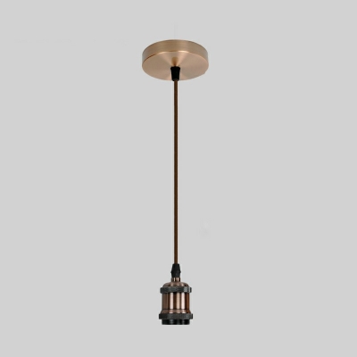 Industrial-Style Single Bulb Pendant Light Hammered Metal Pendant Light