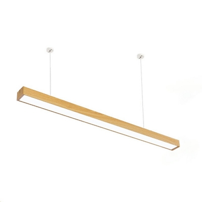 Minimalist Hanging Lamp Slim Rectangular Linear Pendant Lighting Fixtures