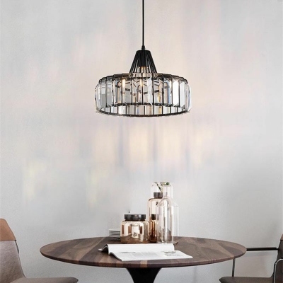 Modern Drop Pendant Crystal Pendant Lighting for Bedroom Living Room Dining Room