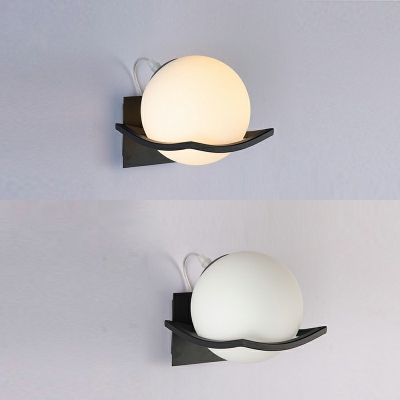 Modern Simple Glass Metal Wall Sconce Light Decorative Light  for Hotel and Bedroom