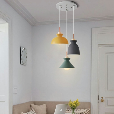 Modern Simple Hanging Light Kit Multi-Color Suspension Pendant Light for Living Room Dining Room Bedroom Children's Room