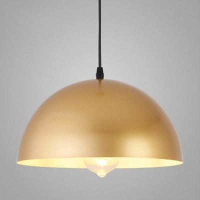 1 Light Bowl Shade Hanging Light Industrial Style Metal Pendant Light for Storehouse