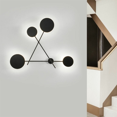 4 Lights LED Wall Sconce Modern Style Nordic Style Minimalism Metal Acrylic Wall Light for Stairs