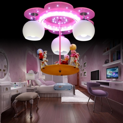 Children's Room Flush Ceiling Light Cartoon Style Led Flush Mount for Bedroom