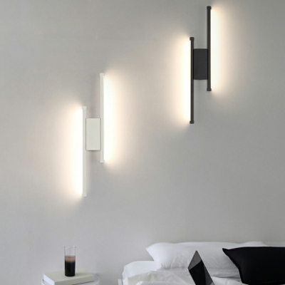 Minimalist Wall Light Sconce Line Shape Wall Mounted Light Fixture for Bedroom