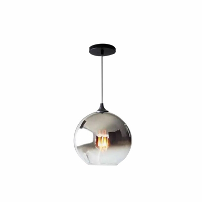 Modern Style LED Pendant Light Nordic Style Glass Globe Hanging Light for Bedside Coffee Shop