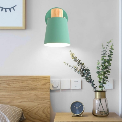 Modern Style LED Wall Sconce Nordic Style Metal Macaron Wall Light for Bedside Dinning Room