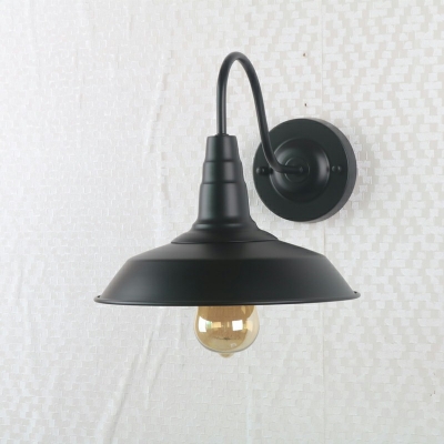 Nordic Style LED Wall Sconce Industrial Style Retro Metal Wall Light for Study Bedside