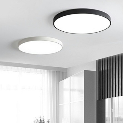 Ultra-Modern Flush Mount Ceiling Lamp Round Flush Mount Fixture for Office Living Room