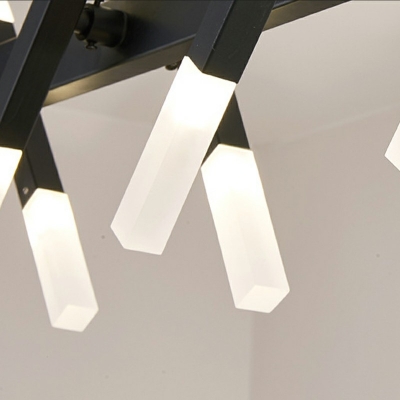 16-Light Island Chandelier Lights Modern Style Scissors ​Shape Metal Hanging Lights