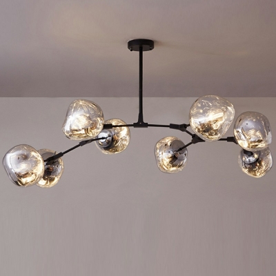 8 Lights Mobile Shade Hanging Light Modern Style Acrylic Pendant Light for Living Room