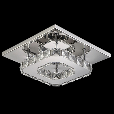 Contemporary Ceiling Light Crystal Material Ceiling Flush for Dining Room Living Room