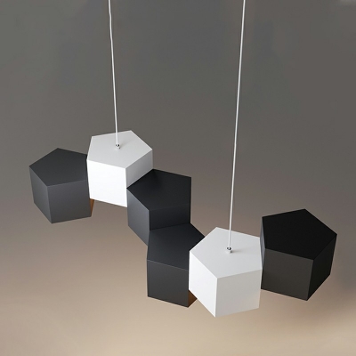 Contemporary Geometric Island Lighting Aluminum Hanging Lamp