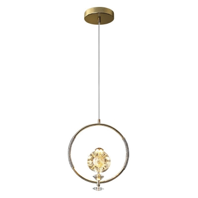 Crystal Global Pendants Light Fixures Modern Elegant Hanging Ceiling Lights for Bedroom
