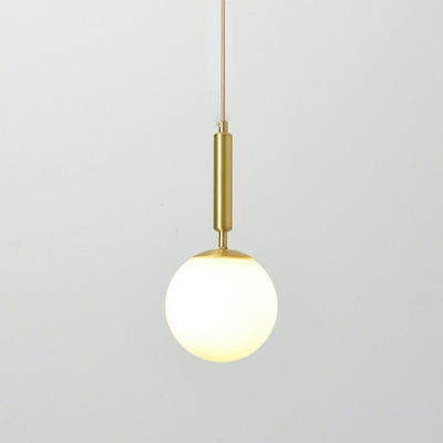 Globe Pendants Light Industrial-Style Glass Ceiling Light Bedroom Vintage 1 Light in Gold