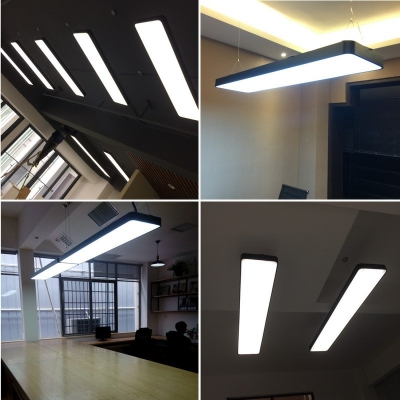 Minimalist Geometry Metal Flush Mount Light for Study Corridor and Office
