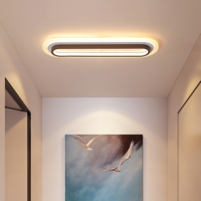 Modern Simple Long Strip Flush Mount Light Office Style for Hallway Corridor