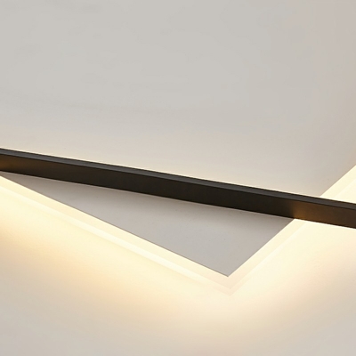 Modern Style LED Flushmount Light 2 Lights Nordic Style Minimalism Metal Acrylic Celling Light for Bedroom