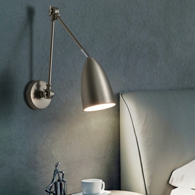 Modern Style LED Wall Sconce Nordic Style Adujustable Metal Wall Light for Bedside