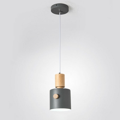 Nordic Style Hanging Light Modern Cylinder 1 Light Living Room Simplicity Pendants Light Fixtures