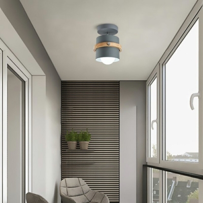 Nordic Style LED Celling Light Modern Style Metal Macaron Flushmount Light for Bedroom