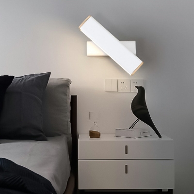 Nordic Style Minimalist Warm Wall Lamp Rotatable Light for Bedside and Corridor